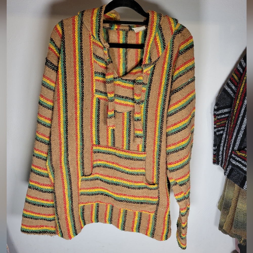 Multicolor Striped Baja Hoodie